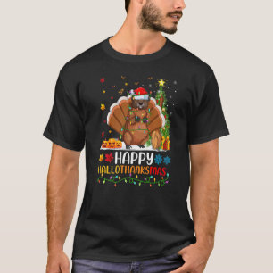 Biber Animal Happy Beaver Hellothanksmas T-Shirt