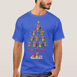 Biber Animal Lover Matching Santa Beaver Christma T-Shirt