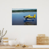 Biber, auf Fluss landen Poster (Küche)