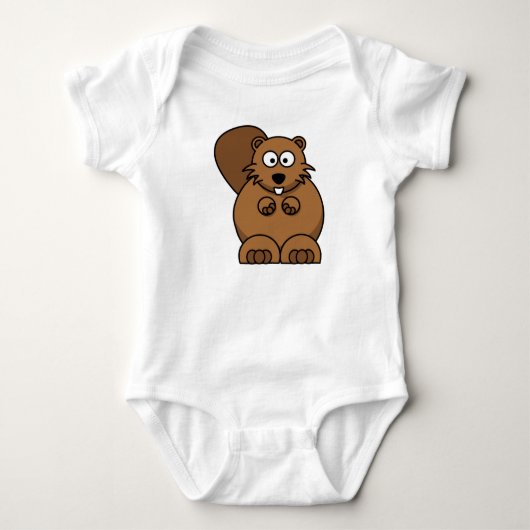 Biber Baby Strampler (Vorderseite)