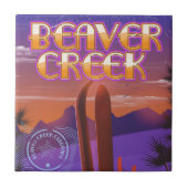 Biber-Bach Colorado-Skiposter Fliese (Vorderseite)