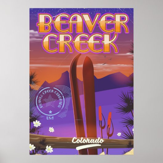 Biber-Bach Colorado-Skiposter Poster (Vorne)