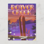 Biber-Bach Colorado-Skiposter Postkarte (Vorderseite)
