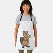 Biber bei Darts mit Dart Schürze (Insitu)