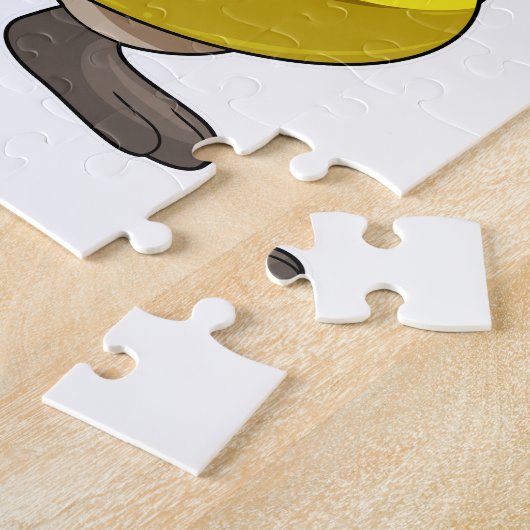 Biber beim Schwimmen mit Swimming-Ring Puzzle (Seite)