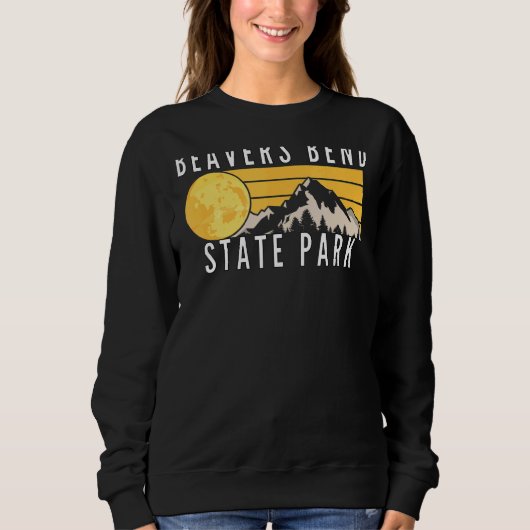 Biber Bend Staat Park Oklahoma, Ok Camping 3 Sweatshirt (Vorderseite)