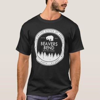 Biber-Biegungs-Staats-Park-Oklahoma-Emblem O.K. T-Shirt