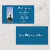 Biber-Bucht-Blau-Visitenkarte Visitenkarte (Vorne/Hinten)