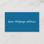 Biber-Bucht-Blau-Visitenkarte Visitenkarte (Rückseite)