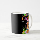 Biber Bunny Egg Jagd Biber glückliche Osterfeier Kaffeetasse (VorderseiteRechts)