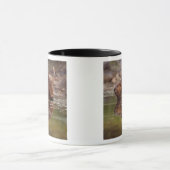 Biber, Castor canadensis, zum Schwimmen Tasse (Zentrum)
