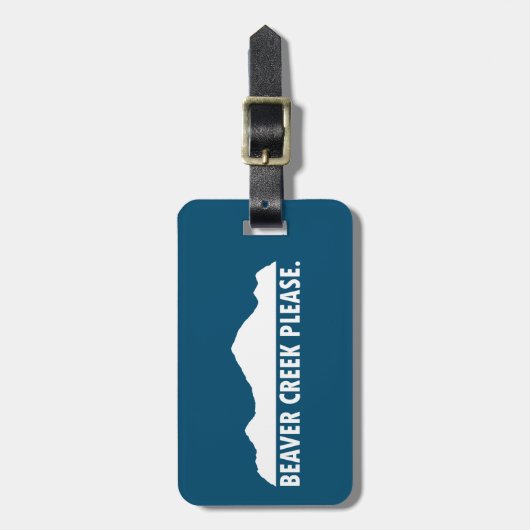 Biber Creek Bitte Gepäckanhänger (Vorderseite vertikal)