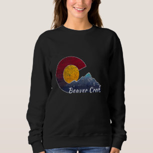 Biber Creek Colorado Flag Inspiriert Sweatshirt