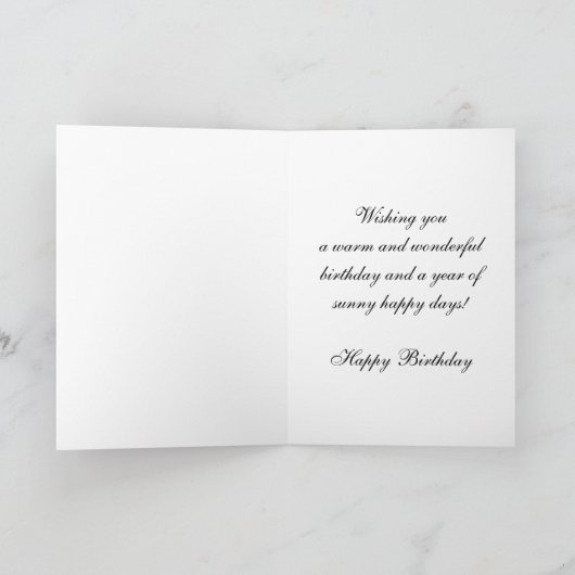 Biber Design Geburtstag Karte (Innenseite)