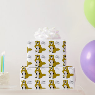Biber-Design-Geburtstagsgeschenk Geschenkpapier