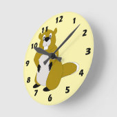 Biber-Design Runde Wanduhr (Winkel)