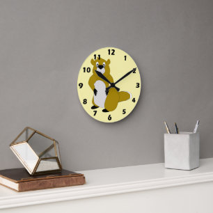 Biber-Design Runde Wanduhr