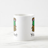 Biber Doodle Gesicht Personalisiert Kaffee Tasse (Mittel)