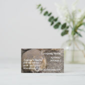 Biber-Entwurfs-Visitenkarte Visitenkarte (Stehend Vorderseite)