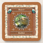 Biber - Erbauer - Cork Untersetzer Set 6 (Vorderseite)