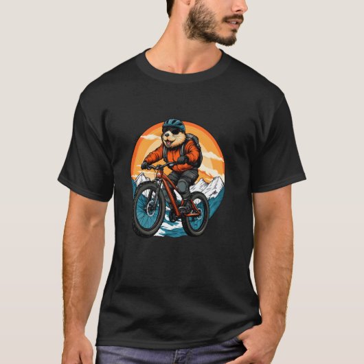 Biber Fahrrad T-Shirt (Vorderseite)