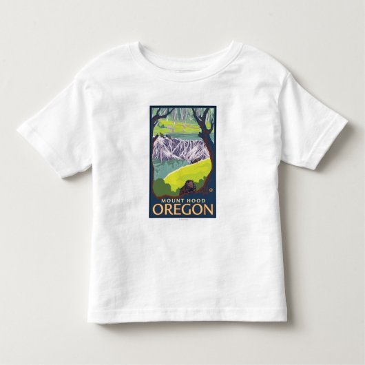 Biber-Familie - Berg-Haube, Oregon Kleinkind T-shirt (Vorderseite)