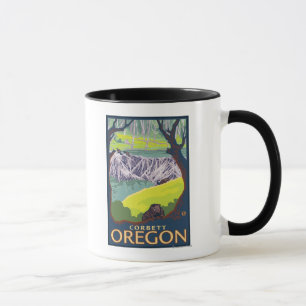 Biber-Familie - Corbett, Oregon Tasse