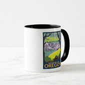 Biber Family - Hood River, Oregon Tasse (VorderseiteRechts)