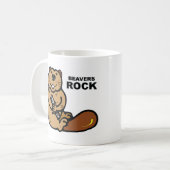 Biber-Felsen Kaffeetasse (Vorderseite Links)