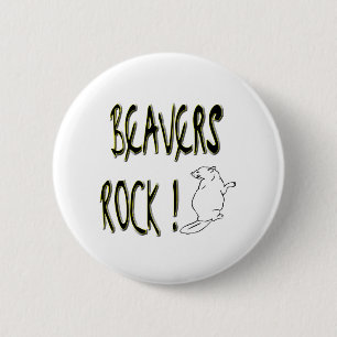 Biber-Felsen! Knopf Button