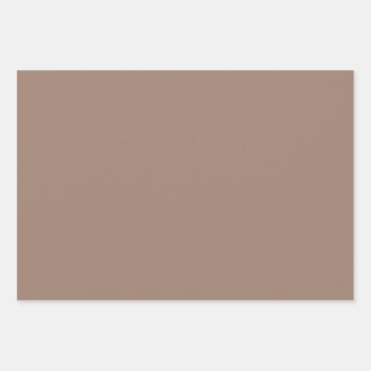 Biber (feste Farbe) Geschenkpapier Set (Vorderseite)