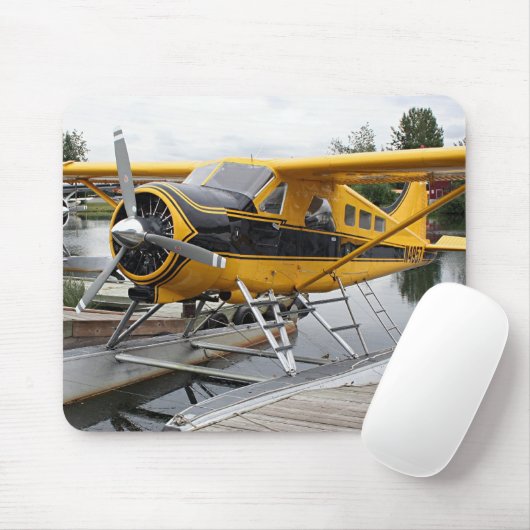 Biber-Floss-Flugzeug, See-Haube, Alaska, Mousepad (Mit Mouse)