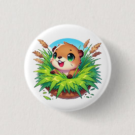 Biber-flüchtige Blick aus einem Burggrab Button