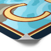 Biber & Fluss - Küste von Oregon Poster (Ecke)