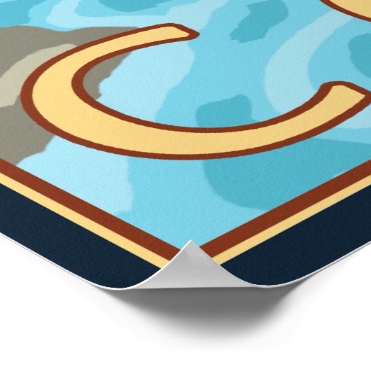 Biber & Fluss - Küste von Oregon Poster (Ecke)