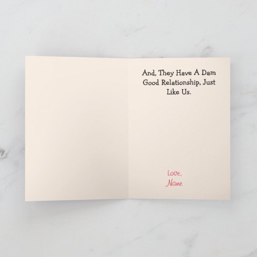 Biber Forever Love Card Karte (Innenseite)