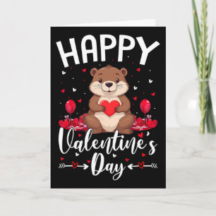 Biber Frohen Valentinstag Liebe Herzen Biber Val Karte
