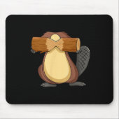 Biber für Halloween Animal Cosplay Mousepad (Vorne)