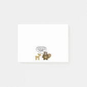 Biber geben nicht eine Verdammung Post-it Klebezettel (Vorderseite)