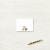 Biber geben nicht eine Verdammung Post-it Klebezettel (Auf Schreibtisch)