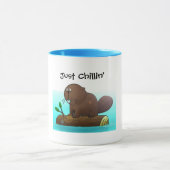 Biber gerade chillin tasse (Zentrum)