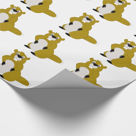 Biber Geschenkpapier (Ecke)