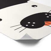 Biber-Gesicht-Poster - 11" x 8,5" Poster (Ecke)