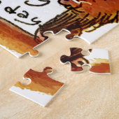 Biber hat Geburtstagsbotschaft Cartoon Puzzle (Seite)