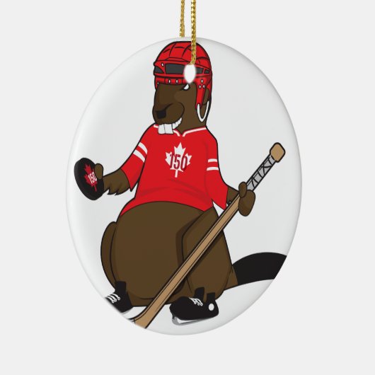 Biber-Hockey Kanadas 150 im Jahre 2017 Keramikornament (Rechts)