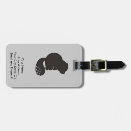 Biber-Ikone, nächtliches Nagetier Gepäckanhänger