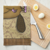 Biber im Profil Geschirrtuch (Viertel Falte)