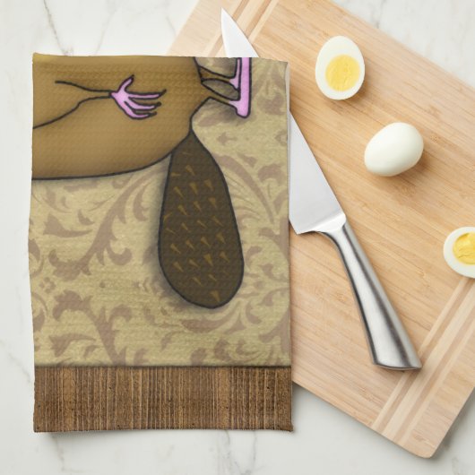 Biber im Profil Geschirrtuch (Viertel Falte)