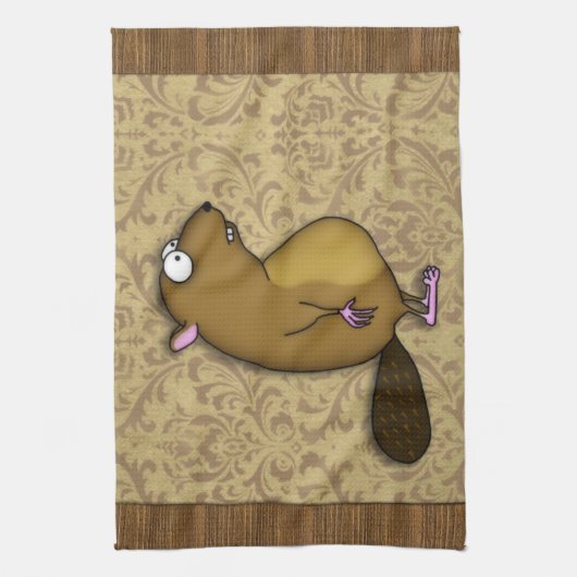 Biber im Profil Geschirrtuch (Vertikal)