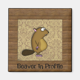 Biber im Profil Magnet